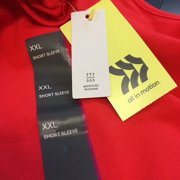 NWT All in Motion Cap Sleeve T Shirt - Cherry Red - XXL - Picture 6 of 7